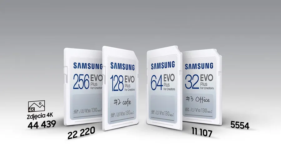 Karta Samsung SDXC EVO Plus 2021 128 GB V30 U3 UHS-I (130 MB/s)